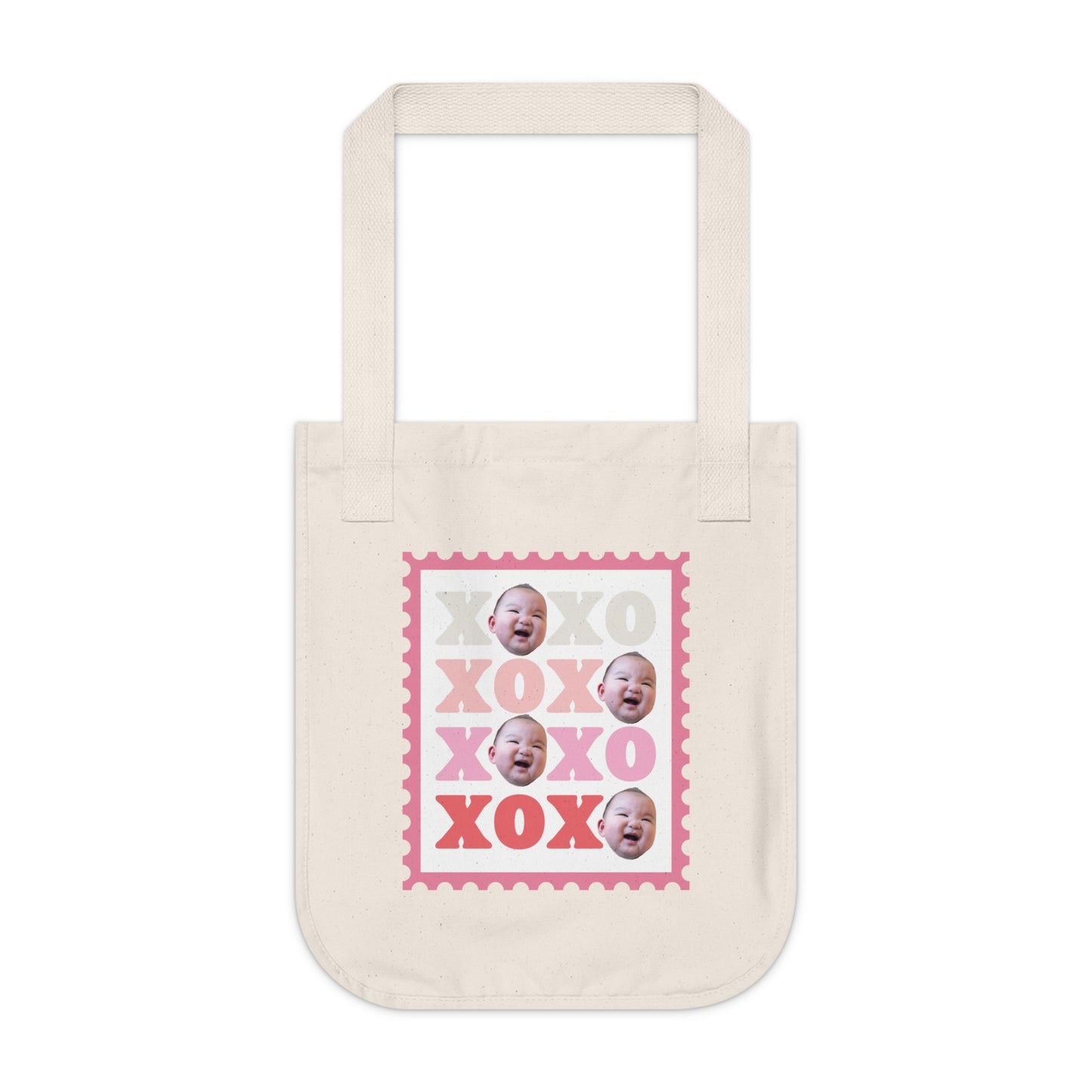 Mama Edition Personalized Canvas Tote Bag - XOXO (100% Organic Cotton)