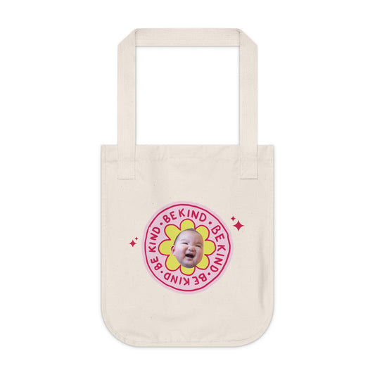 Mama Edition Personalized Canvas Tote Bag - Be Kind (100% Organic Cotton)